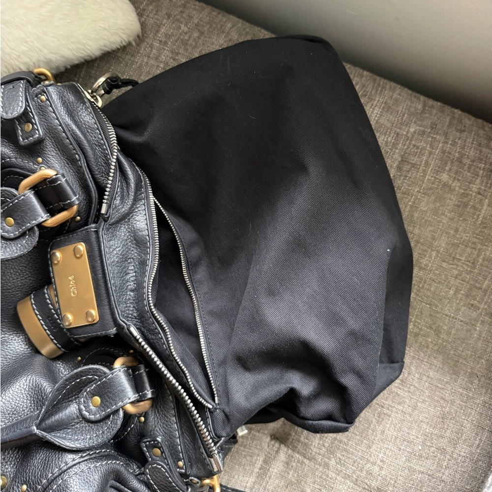 Chloe Black Paddington Bag with Gold Padlock Hardware - Picture 4 of 5